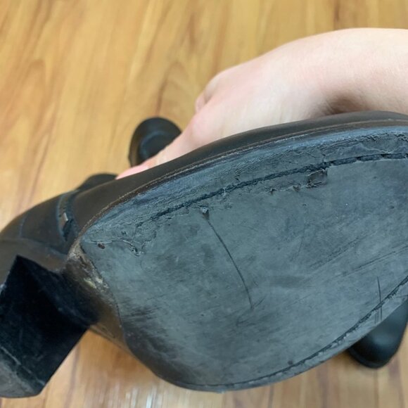 All Saints Hessian Low Leather Ankle Boot Black - Picture 9 of 13